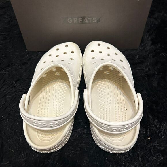 CROCS white clogs sandals slippers mules shoes men’s 7
